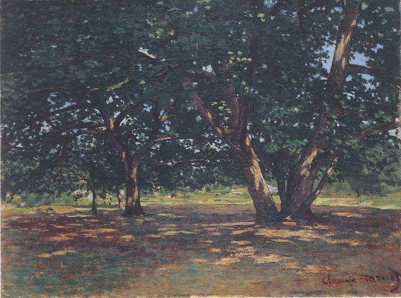 Claude Monet Wald von Fontainbleau oil painting image
